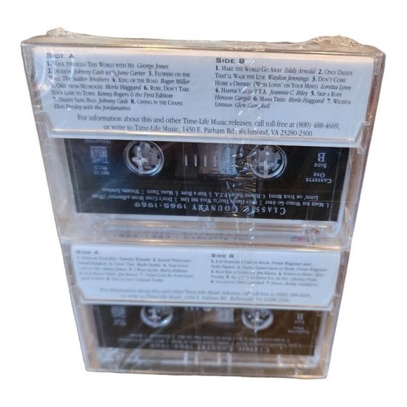 Time Life Classic Country Music 1965-1969, 1970- 1974 Sealed Cassette Tapes (4) - Picture 2 of 13